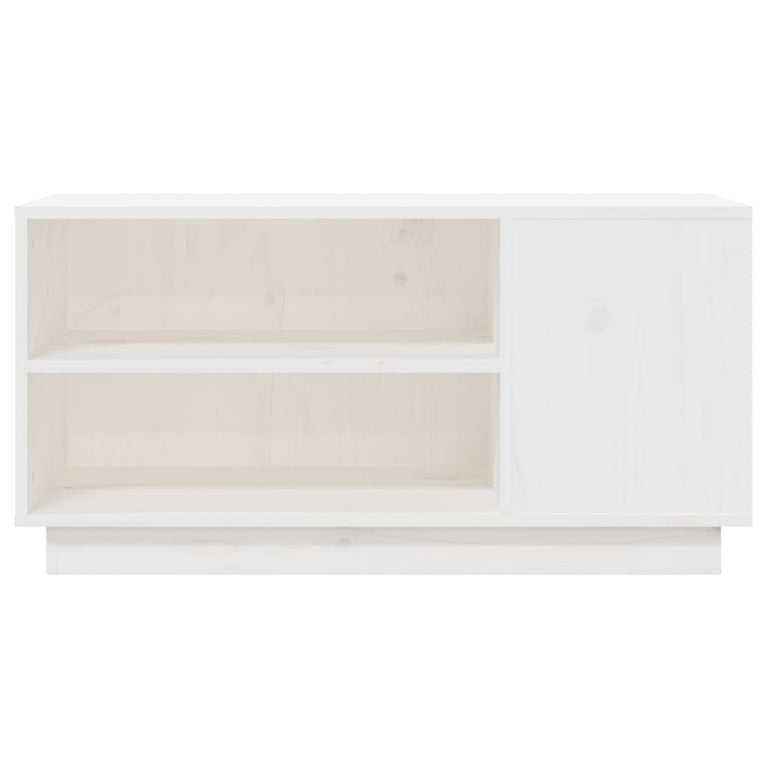 Tv-meubel 80x35x40,5 cm massief grenenhout wit MeubelReus