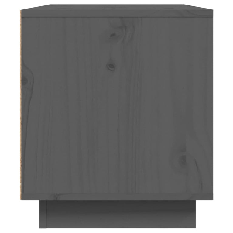 Tv-meubel 80x35x40,5 cm massief grenenhout grijs MeubelReus