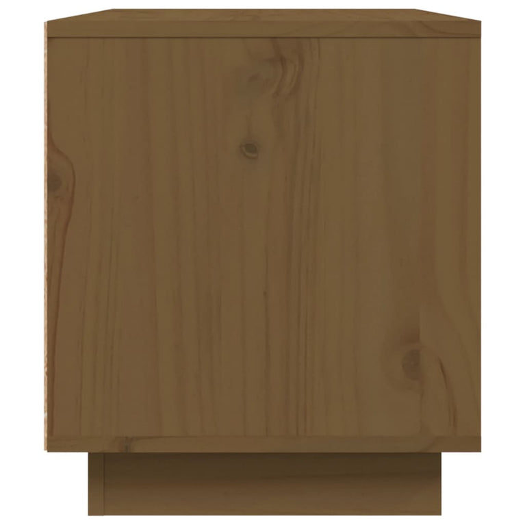 Tv-meubel 80x35x40,5 cm massief grenenhout honingbruin MeubelReus