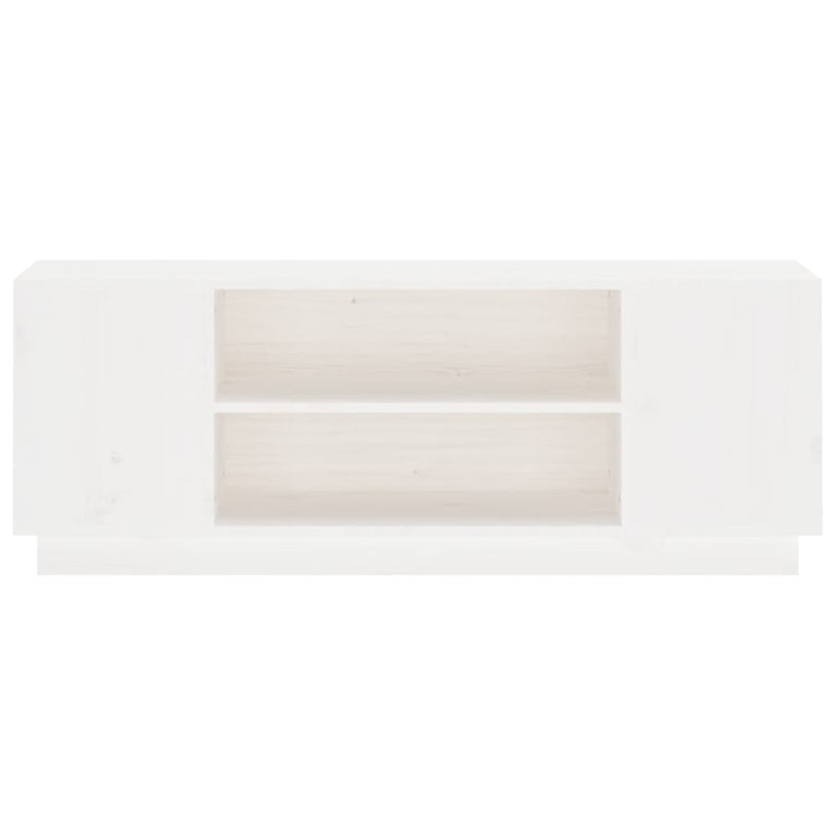 Tv-meubel 110x35x40,5 cm massief grenenhout wit MeubelReus