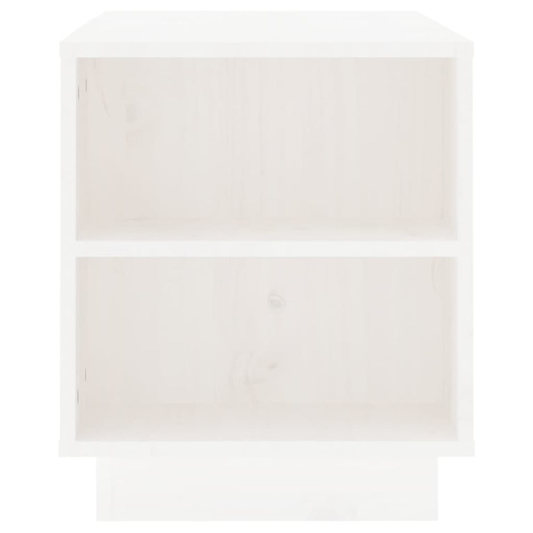 Tv-meubel 110x35x40,5 cm massief grenenhout wit MeubelReus