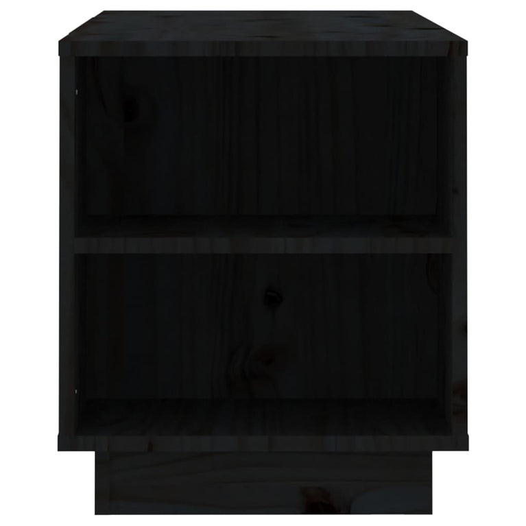Tv-meubel 110x35x40,5 cm massief grenenhout zwart MeubelReus
