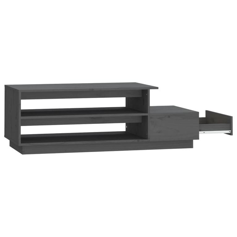 Salontafel 120x50x40,5 cm massief grenenhout grijs MeubelReus