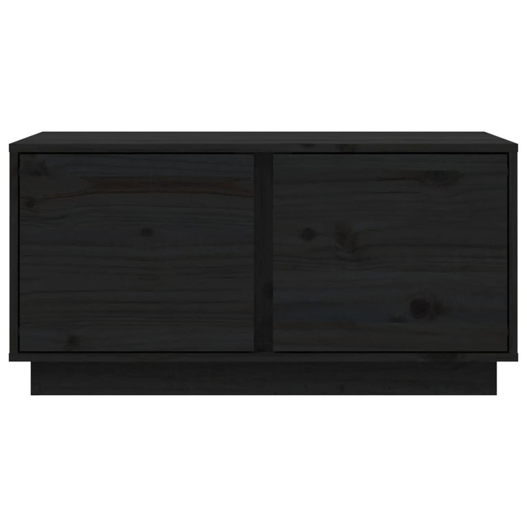 Salontafel 80x50x40 cm massief grenenhout zwart MeubelReus