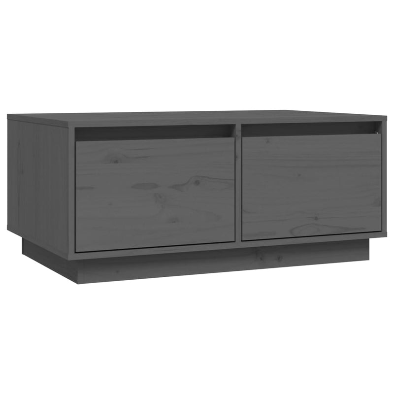 Salontafel 80x50x35 cm massief grenenhout grijs MeubelReus