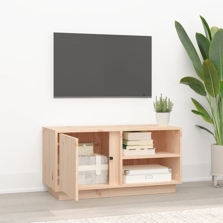 Tv-meubel 80x35x40,5 cm massief grenenhout MeubelReus