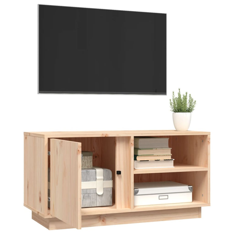 Tv-meubel 80x35x40,5 cm massief grenenhout MeubelReus