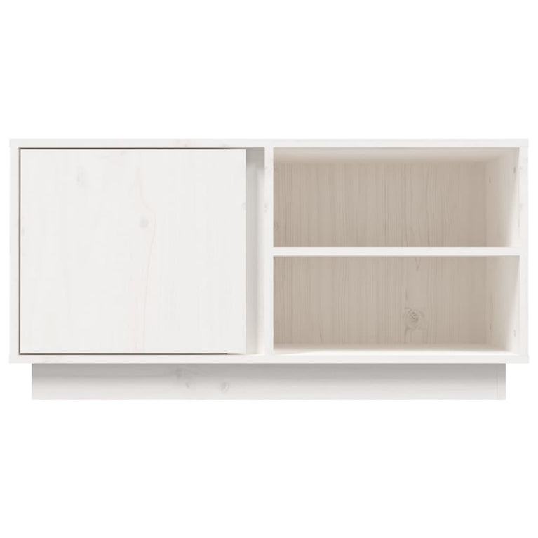 Tv-meubel 80x35x40,5 cm massief grenenhout wit MeubelReus
