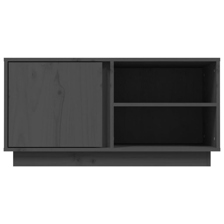 Tv-meubel 80x35x40,5 cm massief grenenhout grijs MeubelReus