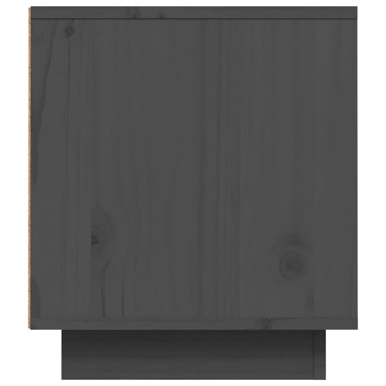 Tv-meubel 80x35x40,5 cm massief grenenhout grijs MeubelReus