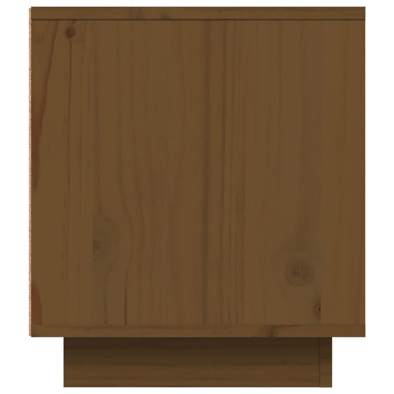 Tv-meubel 80x35x40,5 cm massief grenenhout honingbruin MeubelReus