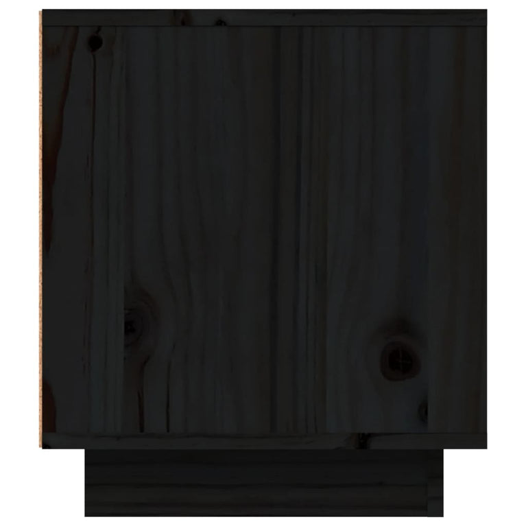 Tv-meubel 80x35x40,5 cm massief grenenhout zwart MeubelReus
