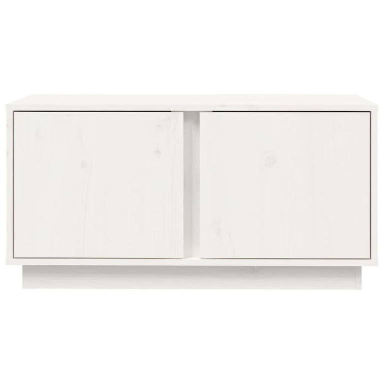 Tv-meubel 80x35x40,5 cm massief grenenhout wit MeubelReus