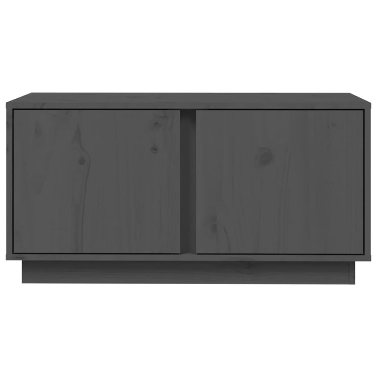Tv-meubel 80x35x40,5 cm massief grenenhout grijs MeubelReus