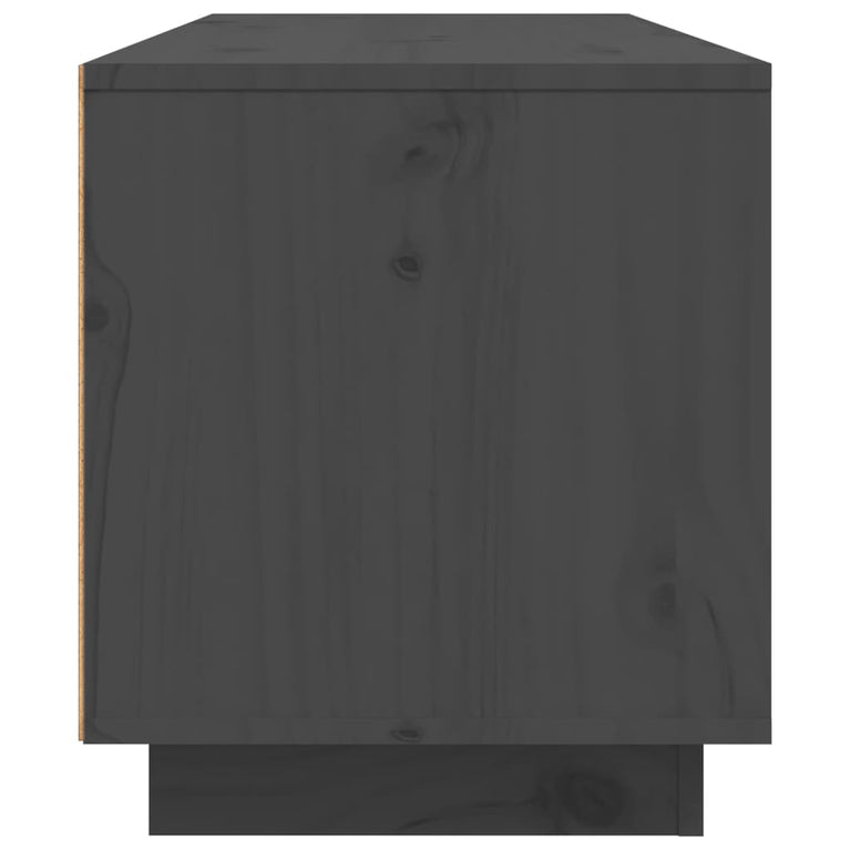 Tv-meubel 80x35x40,5 cm massief grenenhout grijs MeubelReus