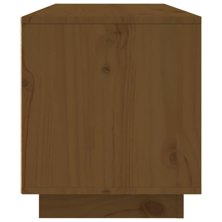 Tv-meubel 80x35x40,5 cm massief grenenhout honingbruin MeubelReus