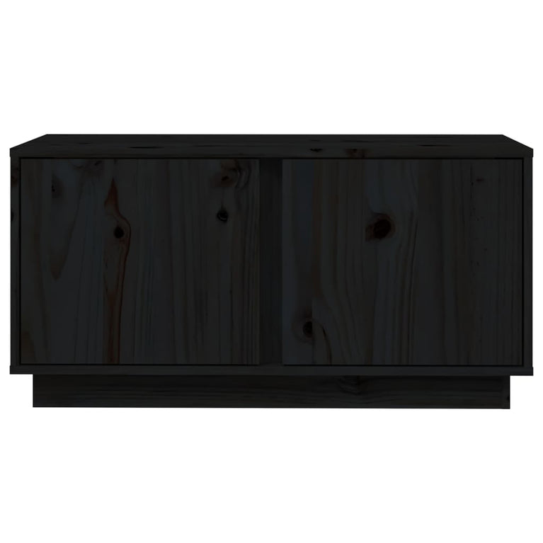 Tv-meubel 80x35x40,5 cm massief grenenhout zwart MeubelReus