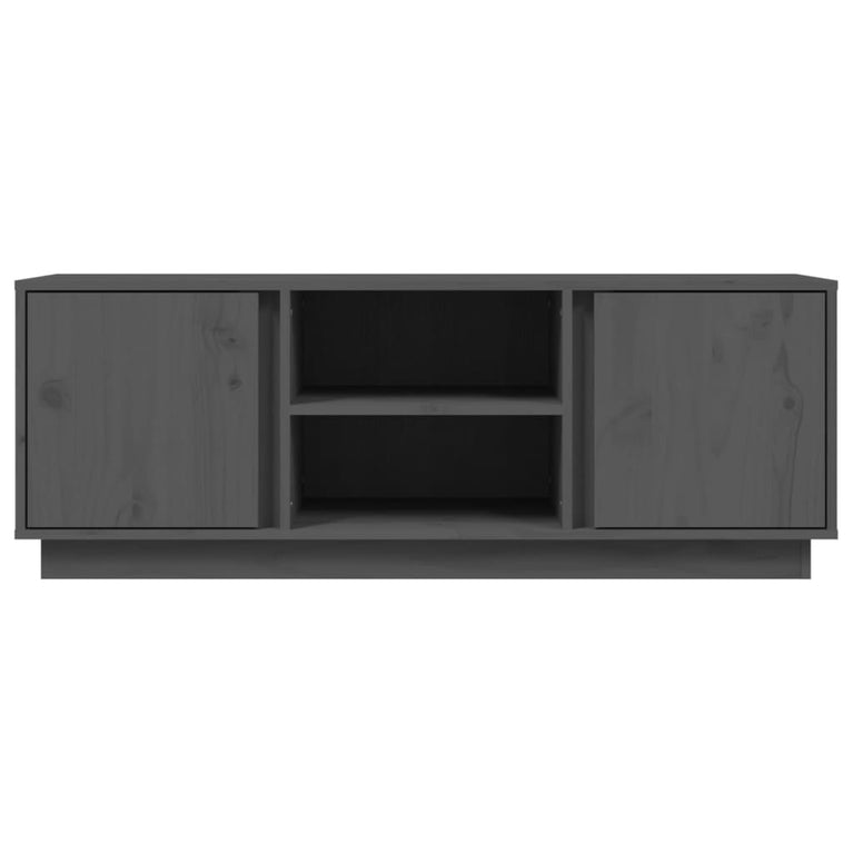 Tv-meubel 110x35x40,5 cm massief grenenhout grijs MeubelReus