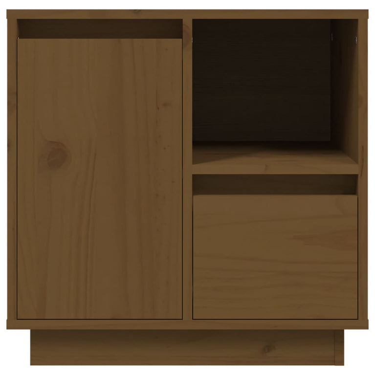 Nachtkastjes 2 st 50x34x50 cm massief grenenhout honingbruin MeubelReus