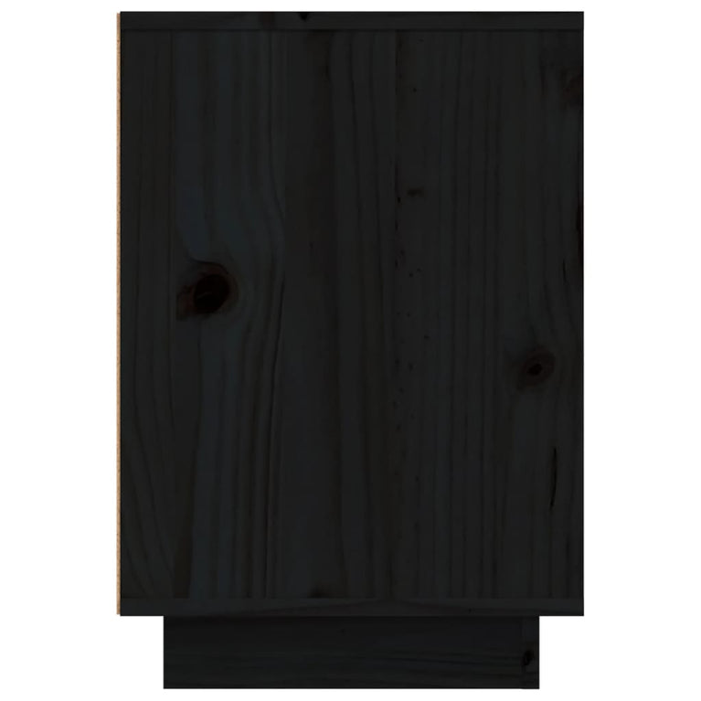 Nachtkastjes 2 st 50x34x50 cm massief grenenhout zwart MeubelReus