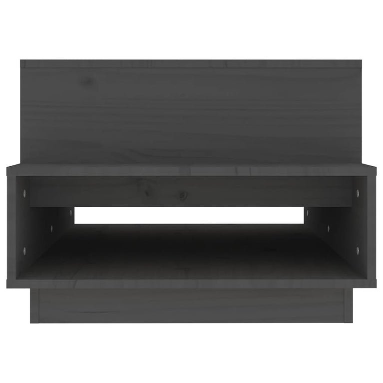 Salontafel 80x55x40,5 cm massief grenenhout grijs MeubelReus