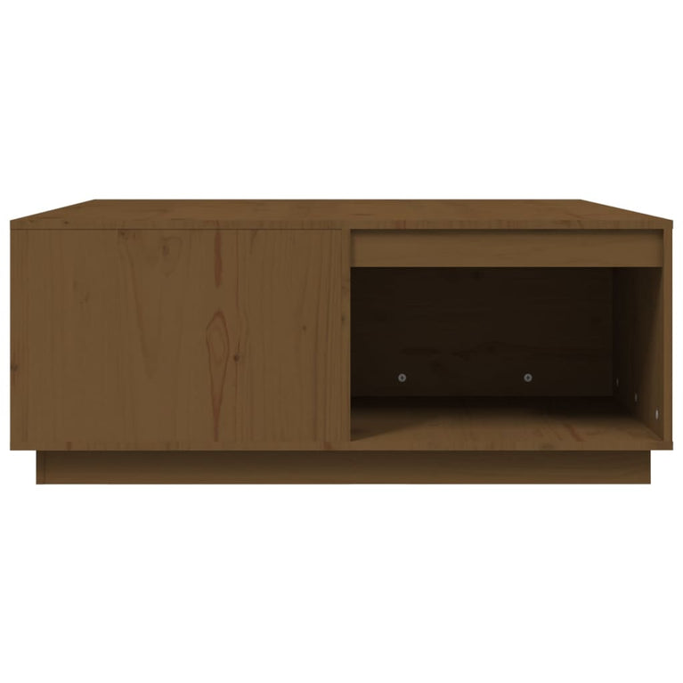 Salontafel 100x101x40,5 cm massief grenenhout honingbruin MeubelReus