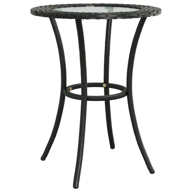 2-delige Loungeset met kussens L-vormig poly rattan zwart MeubelReus