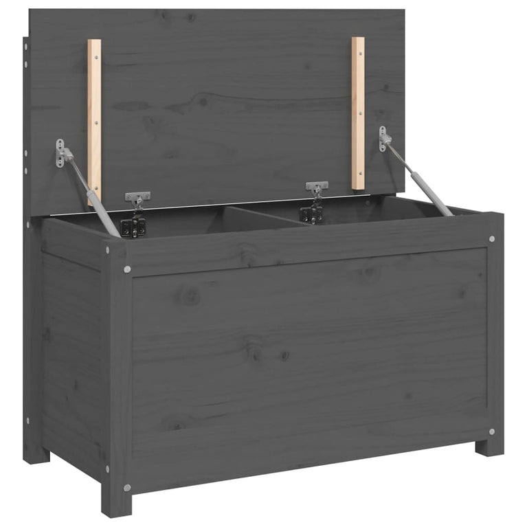Bankje 80x41x77 cm massief grenenhout grijs MeubelReus