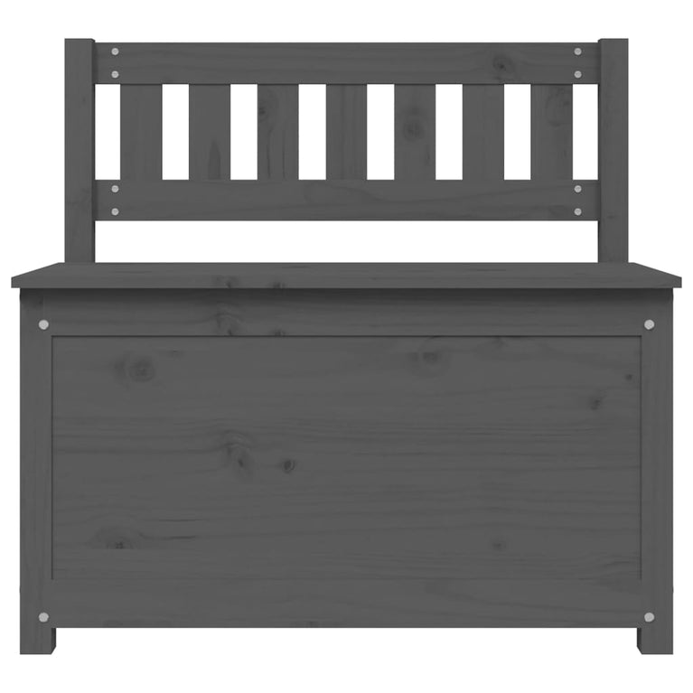 Bankje 80x41x77 cm massief grenenhout grijs MeubelReus