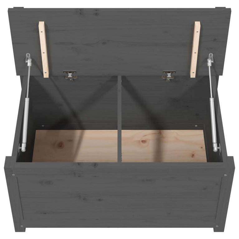 Bankje 80x41x77 cm massief grenenhout grijs MeubelReus