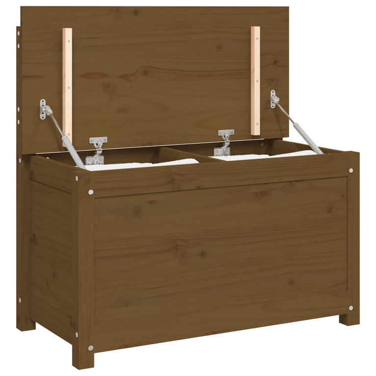Bankje 80x41x77 cm massief grenenhout honingbruin MeubelReus