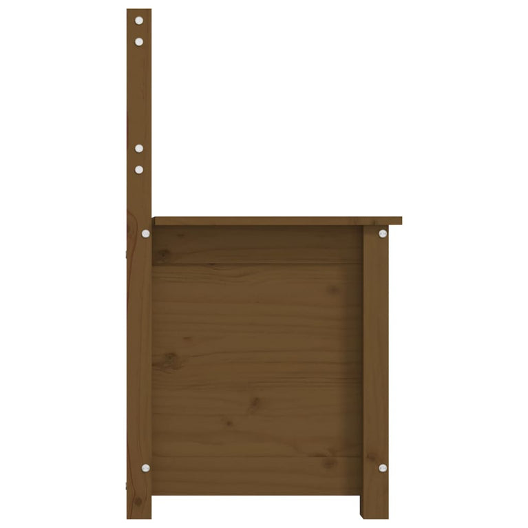 Bankje 80x41x77 cm massief grenenhout honingbruin MeubelReus