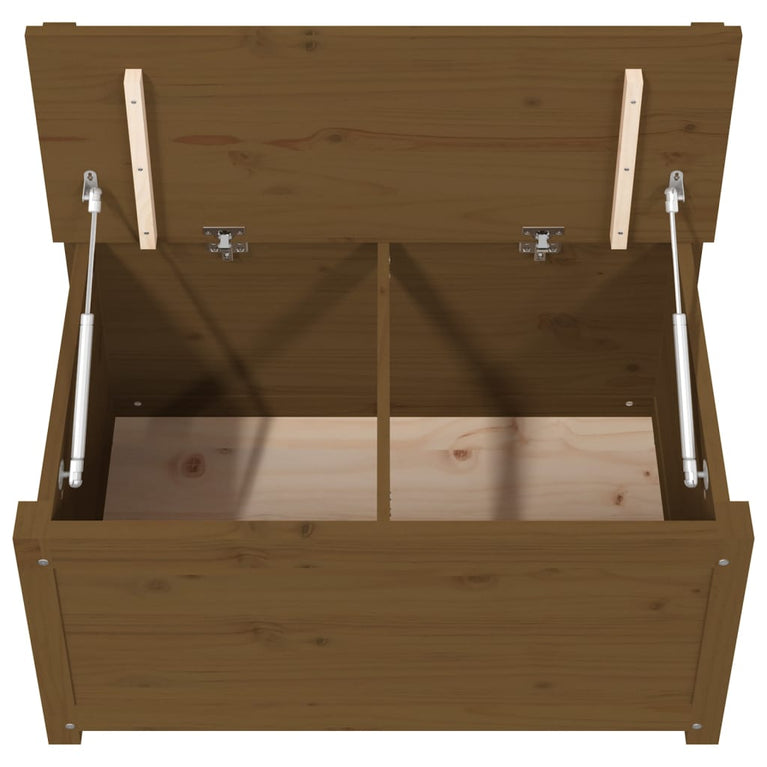Bankje 80x41x77 cm massief grenenhout honingbruin MeubelReus