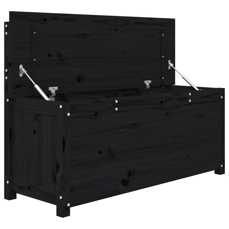 Bankje 110x41x76,5 cm massief grenenhout zwart MeubelReus