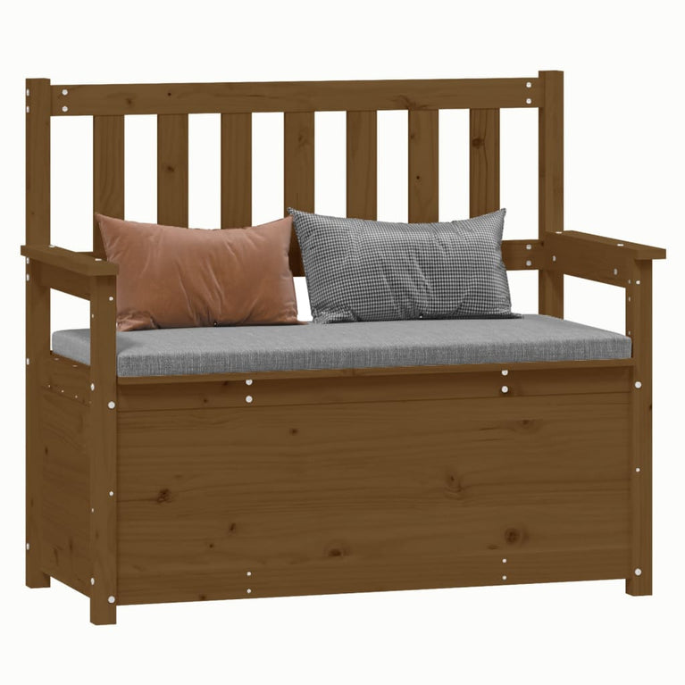 Bankje 112,5x51,5x96,5 cm massief grenenhout honingbruin MeubelReus