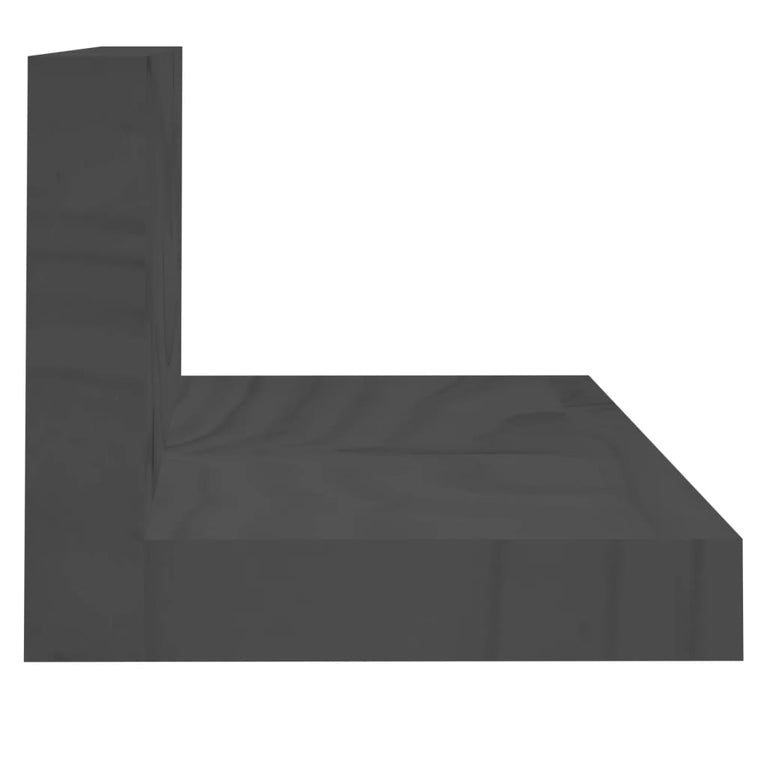 Wandkasten 2 st 110x11x9 cm massief grenenhout grijs MeubelReus