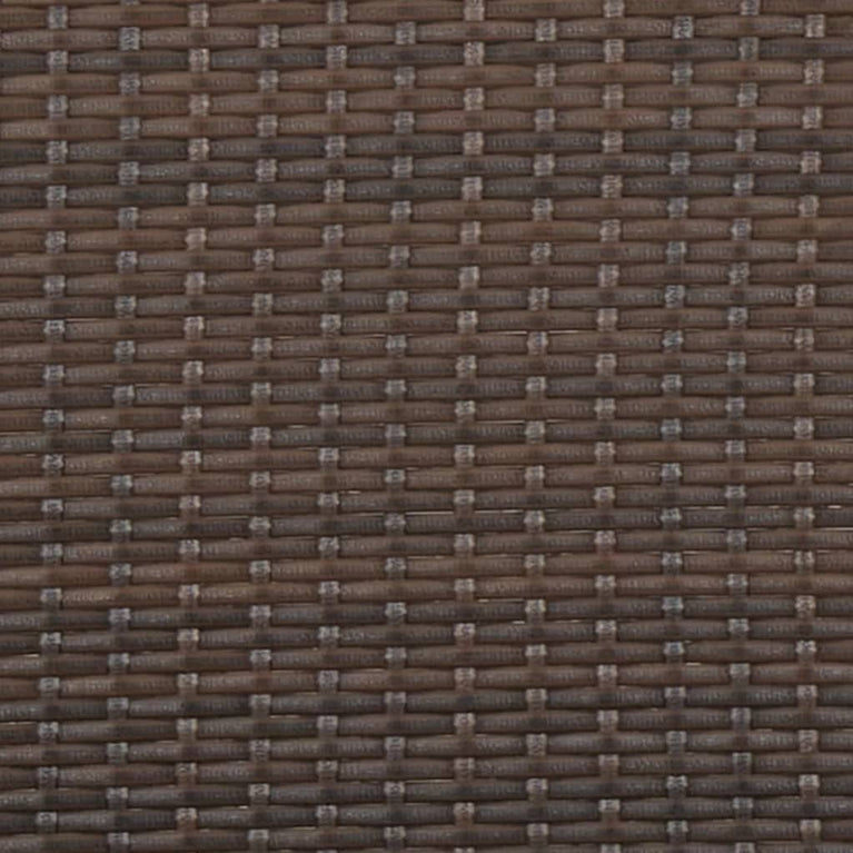 Tuinbank 2-zits met kussens poly rattan bruin MeubelReus