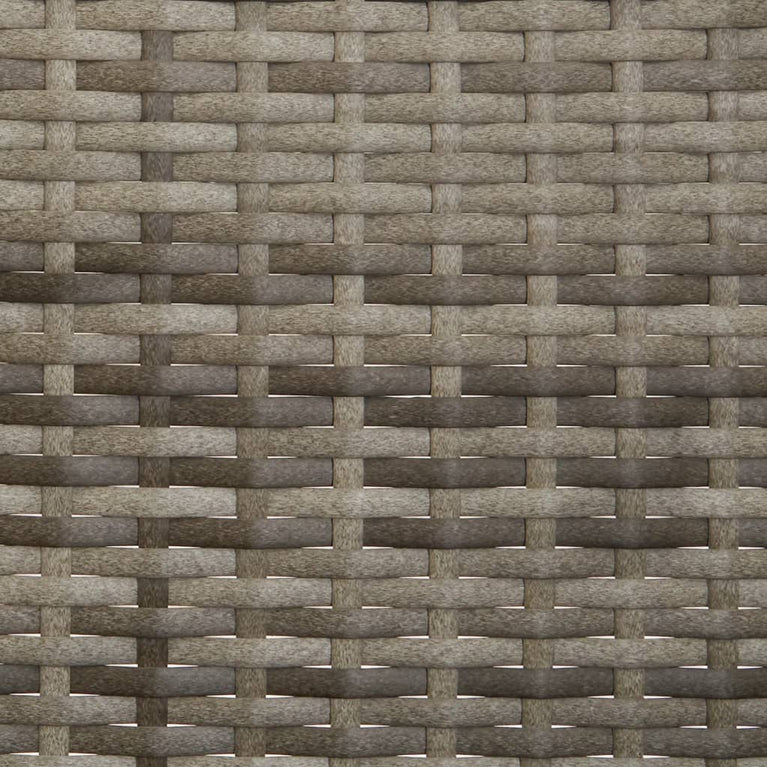 Tuinbank 3-zits met kussens poly rattan grijs MeubelReus