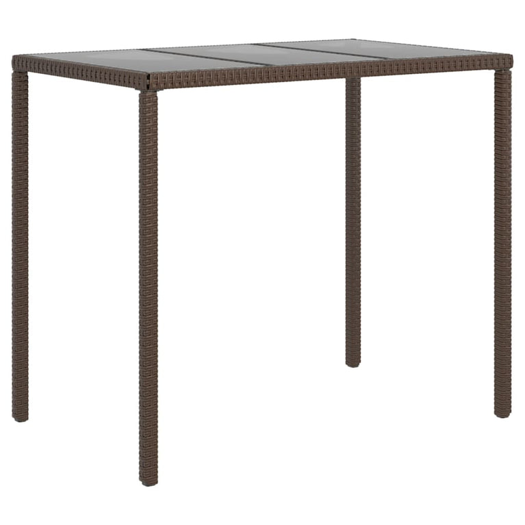 6-delige Loungeset met kussens poly rattan bruin MeubelReus