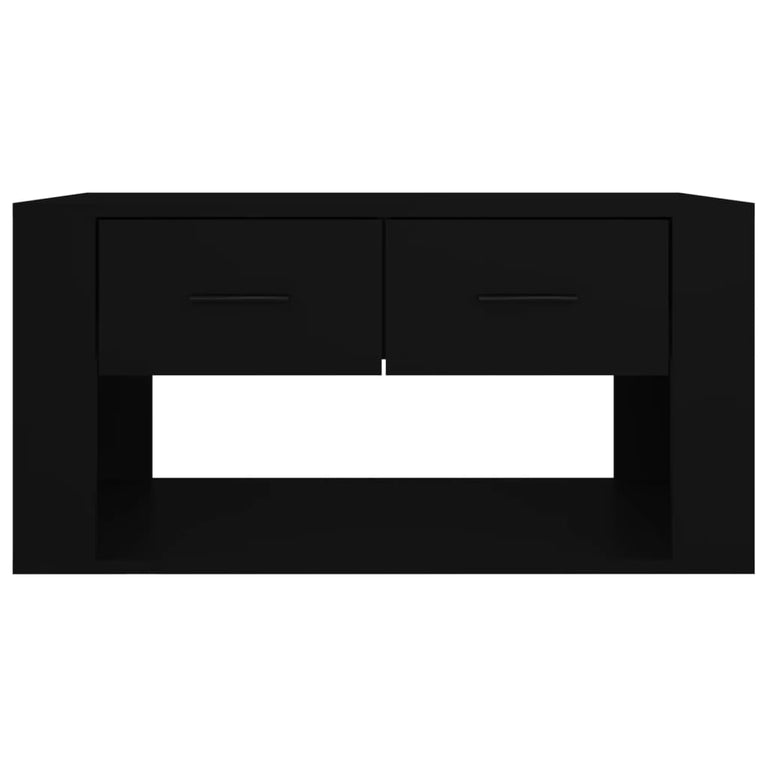 Salontafel 80x50x40 cm bewerkt hout zwart MeubelReus