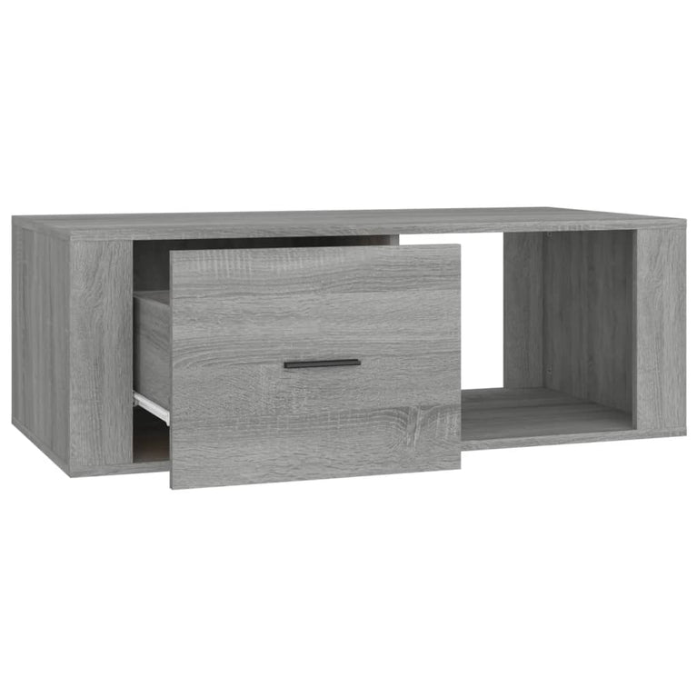 Salontafel 100x50,5x35 cm bewerkt hout grijs sonoma eikenkleur MeubelReus