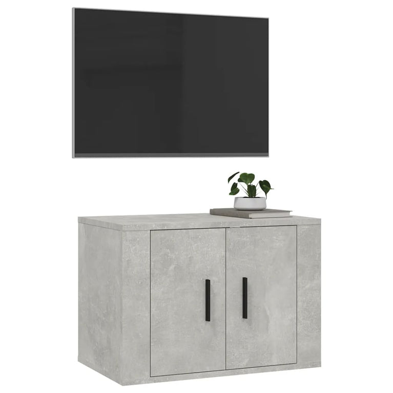 Tv-wandmeubel 57x34,5x40 cm betongrijs MeubelReus