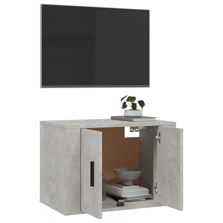 Tv-wandmeubel 57x34,5x40 cm betongrijs MeubelReus