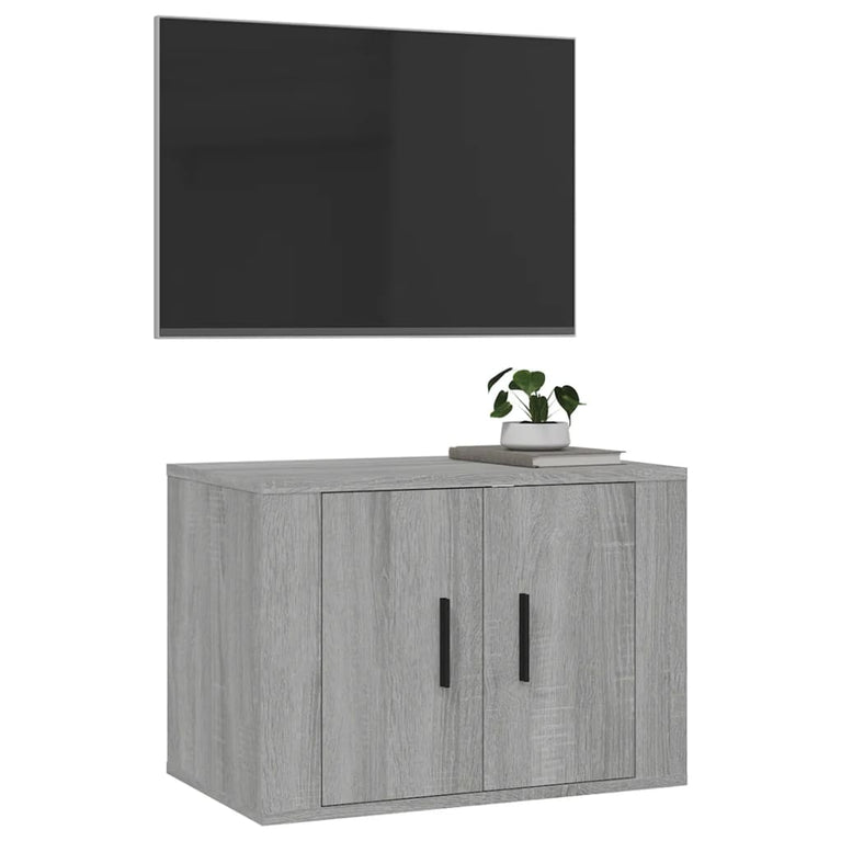 Tv-wandmeubel 57x34,5x40 cm grijs sonoma eikenkleurig MeubelReus