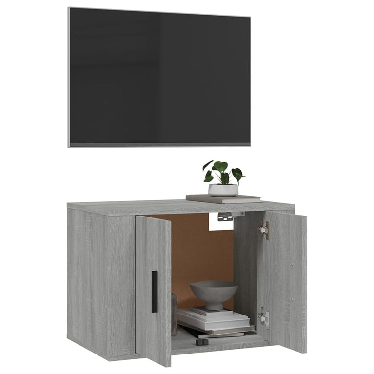 Tv-wandmeubel 57x34,5x40 cm grijs sonoma eikenkleurig MeubelReus