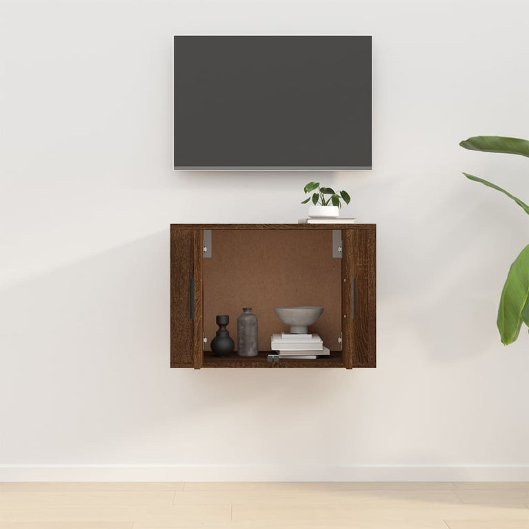 Tv-wandmeubel 57x34,5x40 cm bruin eikenkleur MeubelReus