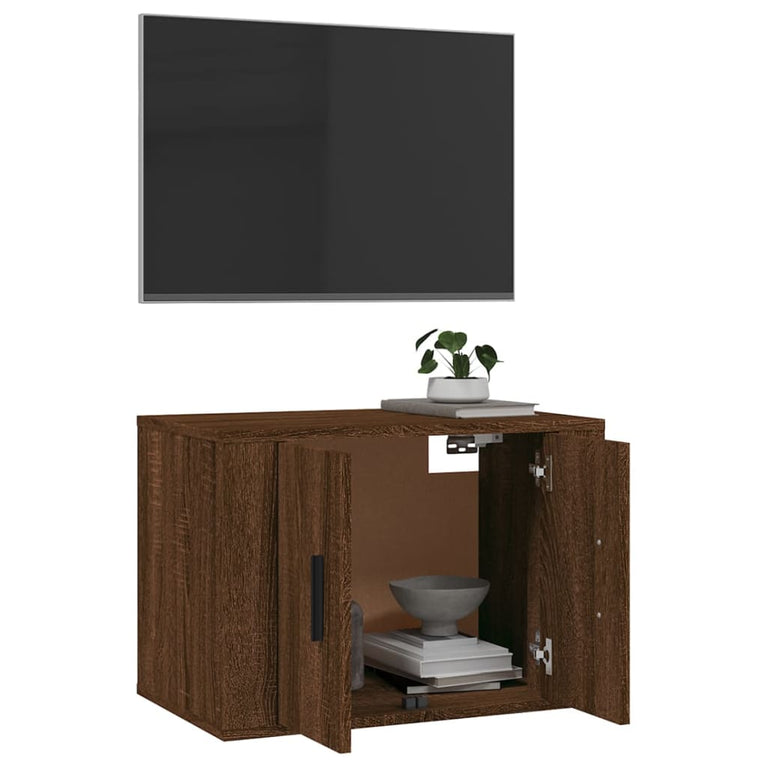 Tv-wandmeubel 57x34,5x40 cm bruin eikenkleur MeubelReus