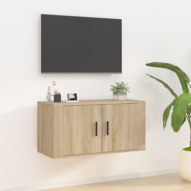 Tv-wandmeubel 80x34,5x40 cm sonoma eikenkleurig MeubelReus