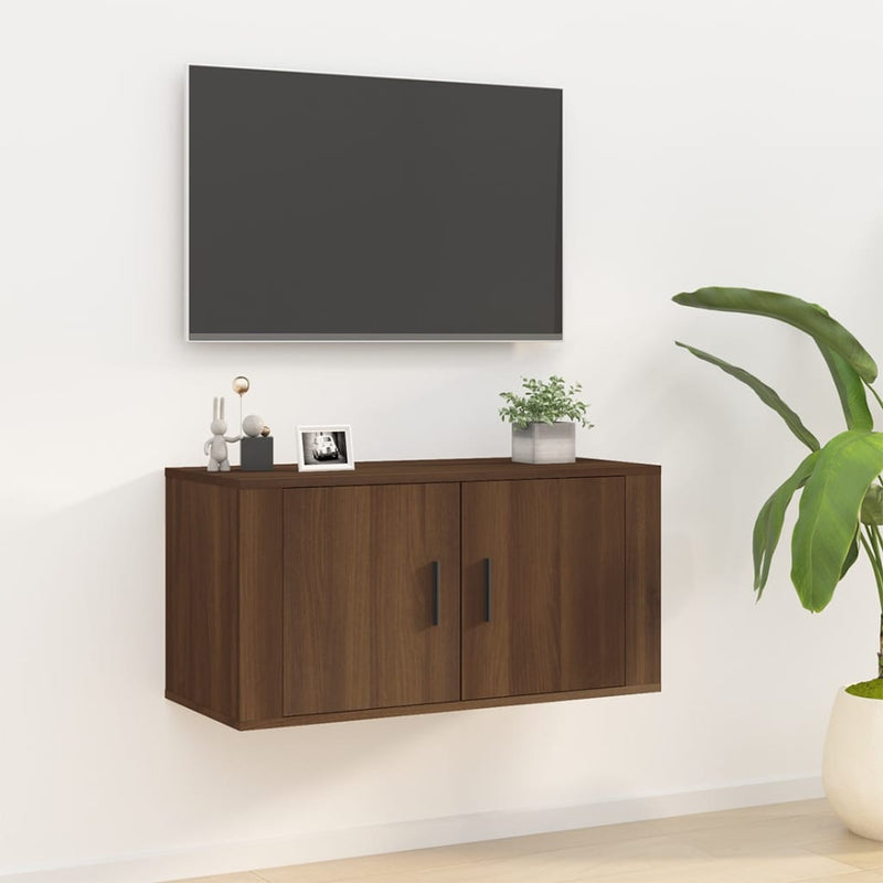 Tv-wandmeubel 80x34,5x40 cm bruin eikenkleur MeubelReus