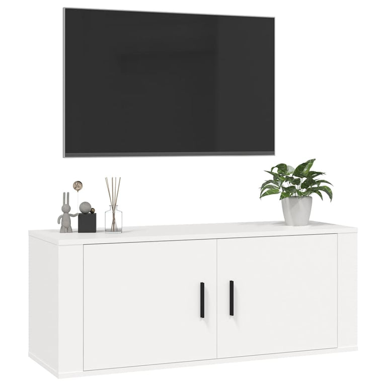 Tv-wandmeubel 100x34,5x40 cm wit MeubelReus